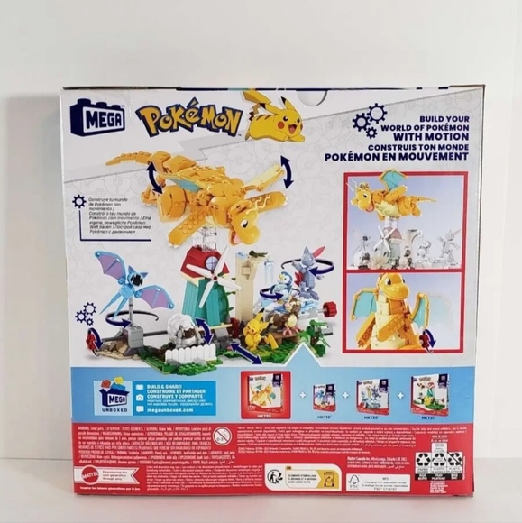 Mega x Pokémon - Dragonite Motion Building Blocks Set - Picture 5 of 5